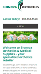 Mobile Screenshot of bionovaorthotics.com